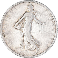 Coin, France, Semeuse, Franc, 1909, Paris, 1 Franc, EF(40-45), Silver, KM:844.1