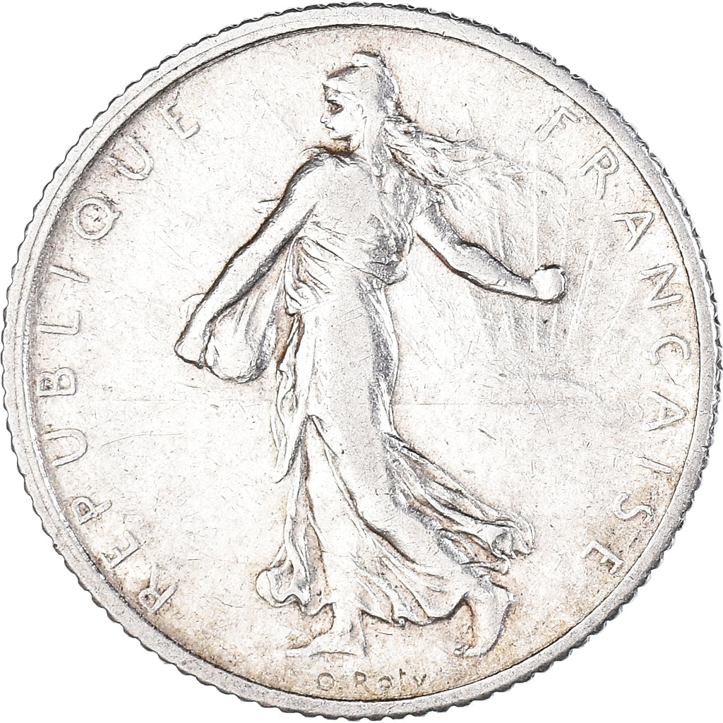 Coin, France, Semeuse, Franc, 1909, Paris, 1 Franc, EF(40-45), Silver, KM:844.1