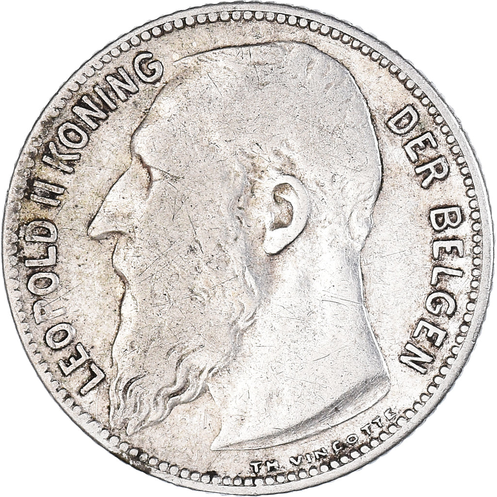 Coin, Belgium, Franc, 1909, 1 Frank, VF(30-35), Silver, KM:57.1