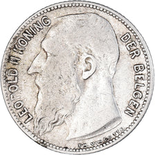 Coin, Belgium, Franc, 1909, 1 Frank, VF(30-35), Silver, KM:57.1