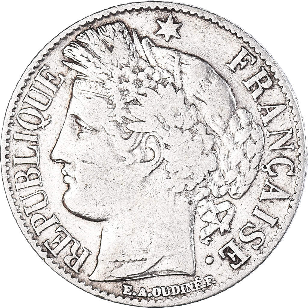 Coin, France, Cérès, Franc, 1887, Paris, 1 Franc, EF(40-45), Silver, KM:822.1