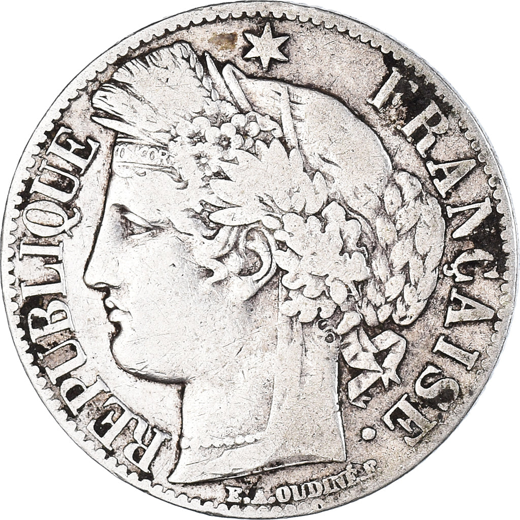 Monnaie, France, Cérès, Franc, 1871, Paris, 1 Franc, TB, Argent, Gadoury:465