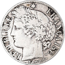 Monnaie, France, Cérès, Franc, 1871, Paris, 1 Franc, TB, Argent, Gadoury:465