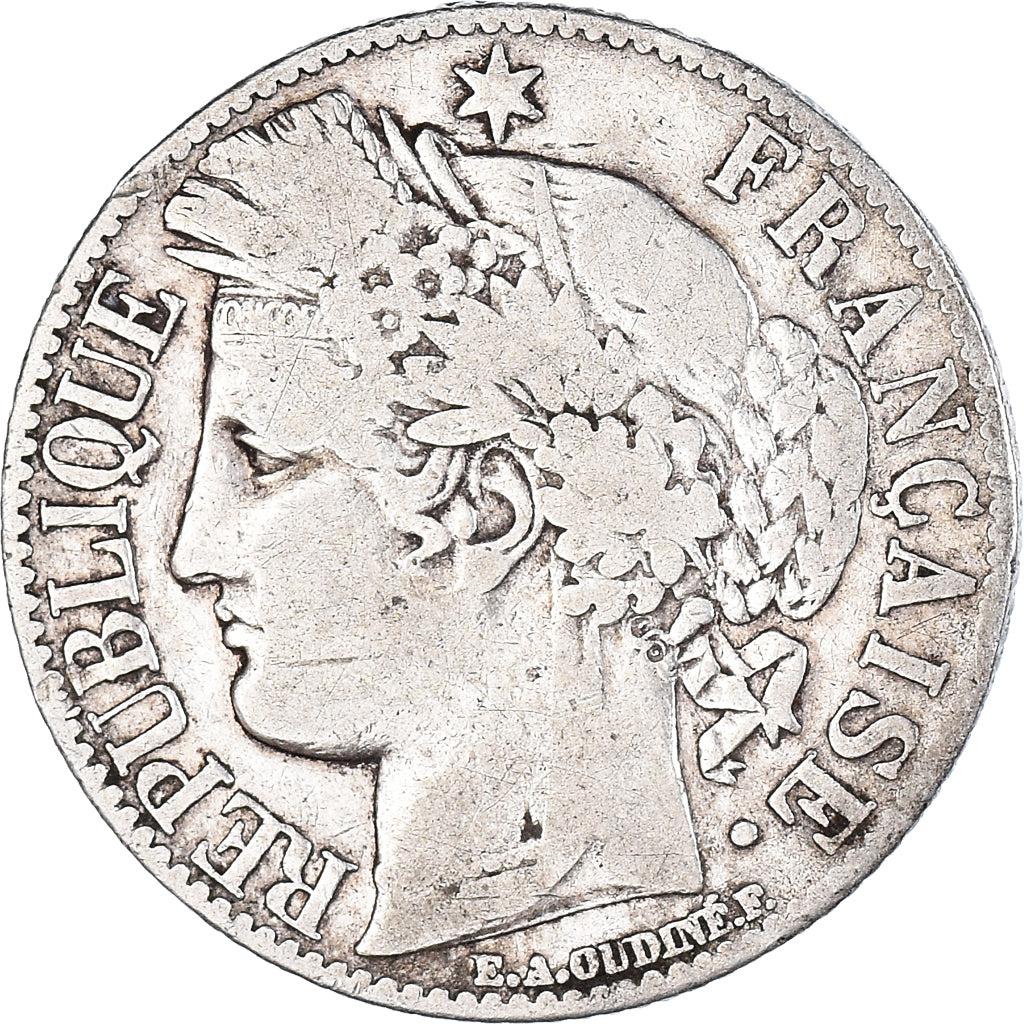 Coin, France, Cérès, Franc, 1881, Paris, 1 Franc, VF(20-25), Silver, KM:822.1