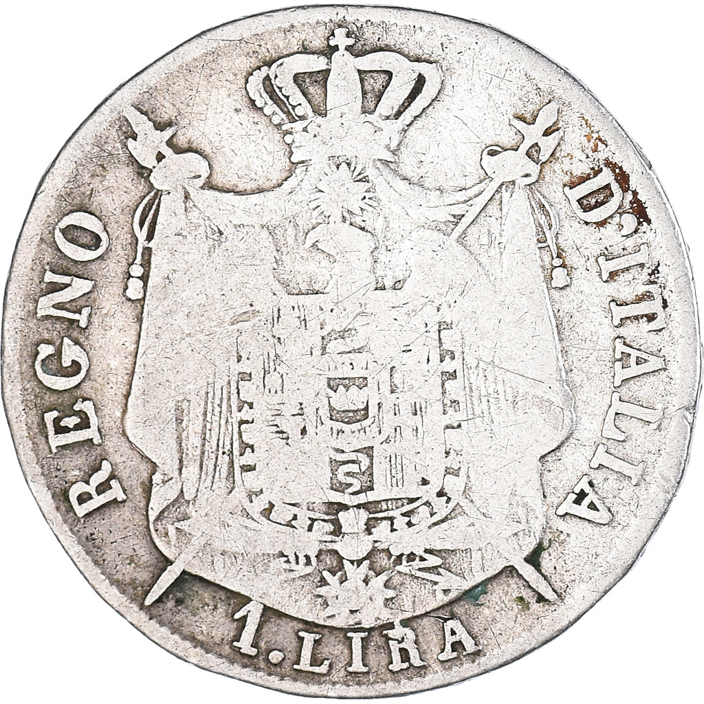 Münze, Italien Staaten, KINGDOM OF NAPOLEON, Napoleon I, Lira, 1808, Milan