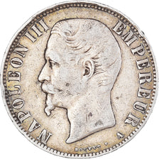 Moneta, Francia, Napoleon III, 5 Francs, 1856, Paris, MB, Argento, KM:782.1