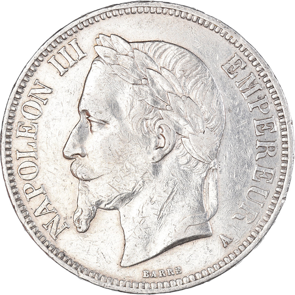 Coin, France, Napoleon III, Napoléon III, 5 Francs, 1869, Paris, VF(30-35)