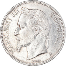 Coin, France, Napoleon III, Napoléon III, 5 Francs, 1869, Paris, VF(30-35)