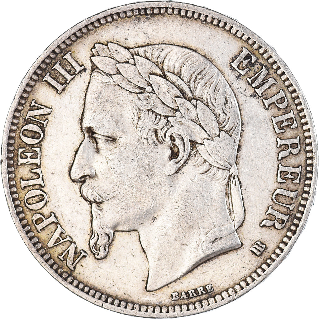 Coin, France, Napoléon III, 5 Francs, 1869, Strasbourg, VF(30-35), Silver