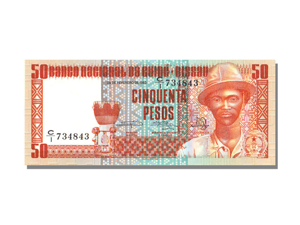 Guinea-Bissau, 50 Pesos, 1983, KM #5a, 1983-02-28, UNC(65-70), C/1