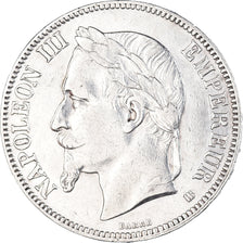 Coin, France, Napoléon III, 5 Francs, 1868, Strasbourg, EF(40-45), Silver