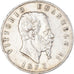 Moneta, Italia, Vittorio Emanuele II, 5 Lire, 1872, Milan, MB+, Argento, KM:8.3