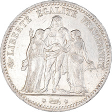 Coin, France, Hercule, 5 Francs, 1875, Paris, AU(50-53), Silver, KM:820.1