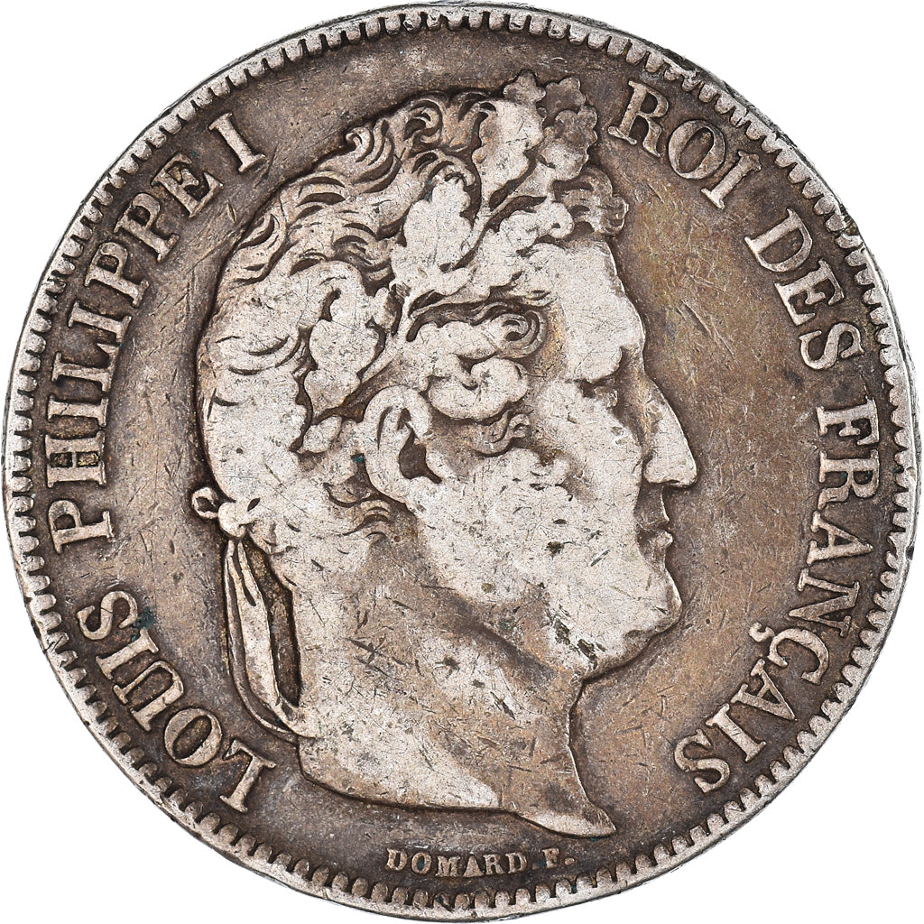 Münze, Frankreich, Louis-Philippe, 5 Francs, 1833, Rouen, S, Silber, KM:749.2