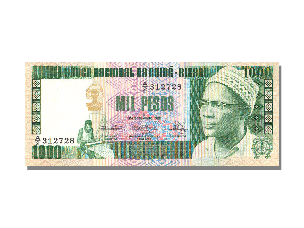 Guinea-Bissau, 1000 Pesos, 1978, KM #8b, 1978-09-24, UNC(65-70), A/2