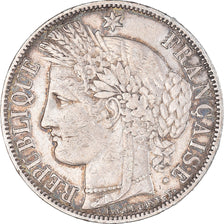 Moneta, Francia, Cérès, 5 Francs, 1850, Paris, MB+, Argento, KM:761.1
