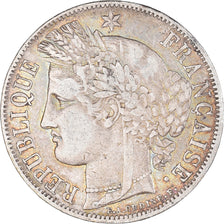Moneta, Francia, Cérès, 5 Francs, 1850, Paris, MB+, Argento, KM:761.1