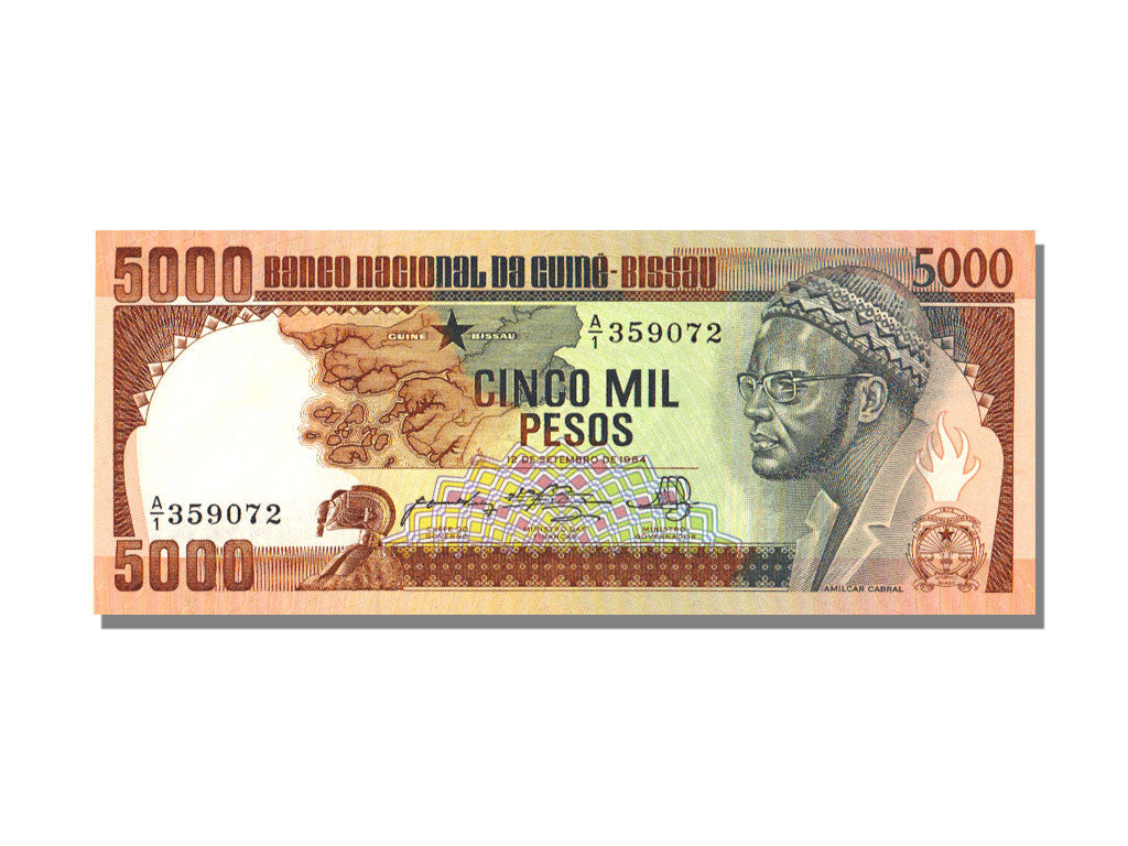 Banconote, Guinea-Bissau, 5000 Pesos, 1984, 1984-09-12, FDS