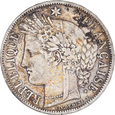 Moneta, Francia, Cérès, 5 Francs, 1870, Paris, MB+, Argento, KM:819