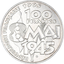 Coin, France, 8 mai 1945, 100 Francs, 1995, MS(63), Silver, KM:1116.1