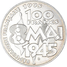 Coin, France, 8 mai 1945, 100 Francs, 1995, MS(63), Silver, KM:1116.1