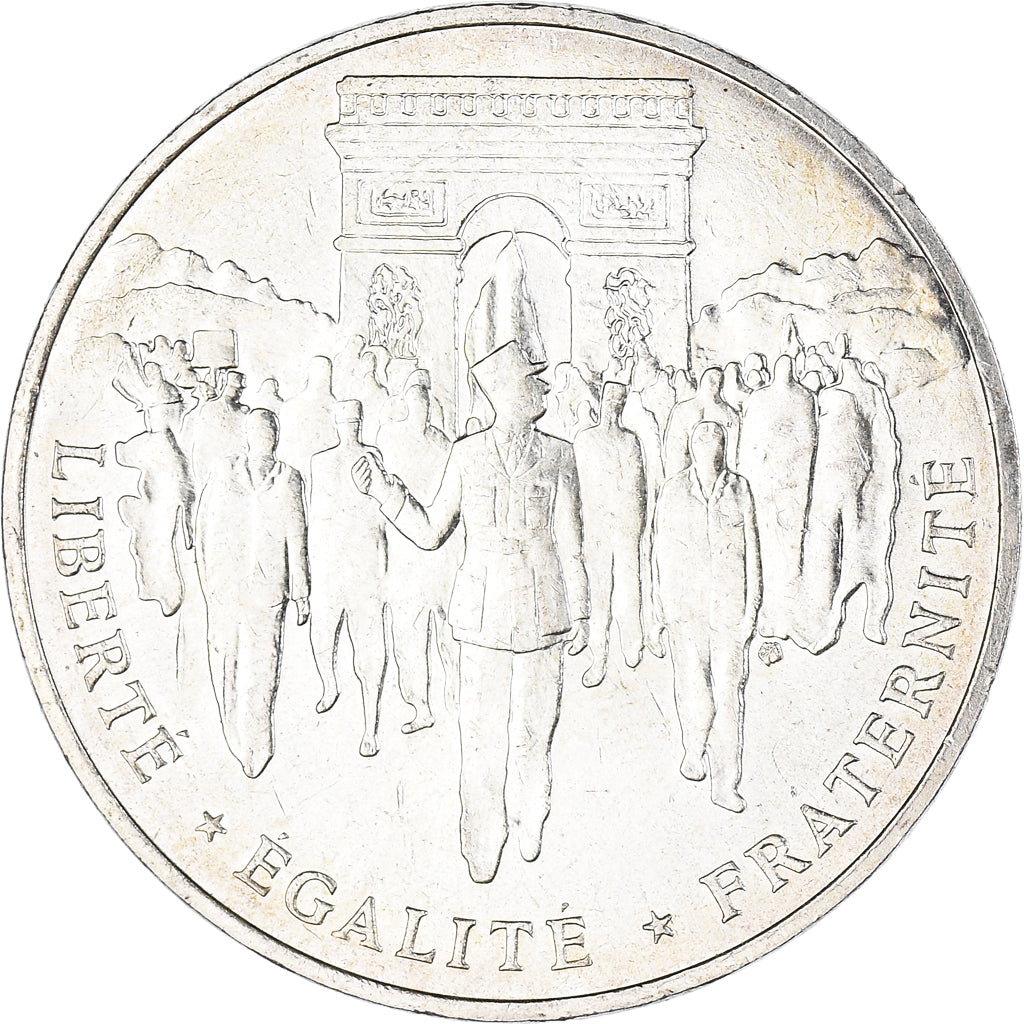Coin, France, Libération de Paris, 100 Francs, 1994, Paris, MS(63), Silver