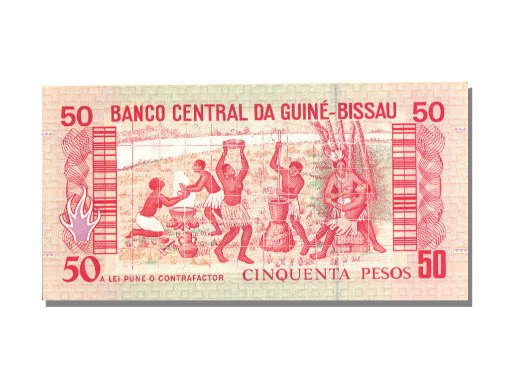 Guinea-Bissau, 50 Pesos, 1990, KM #10, 1990-03-01, UNC(65-70), AA