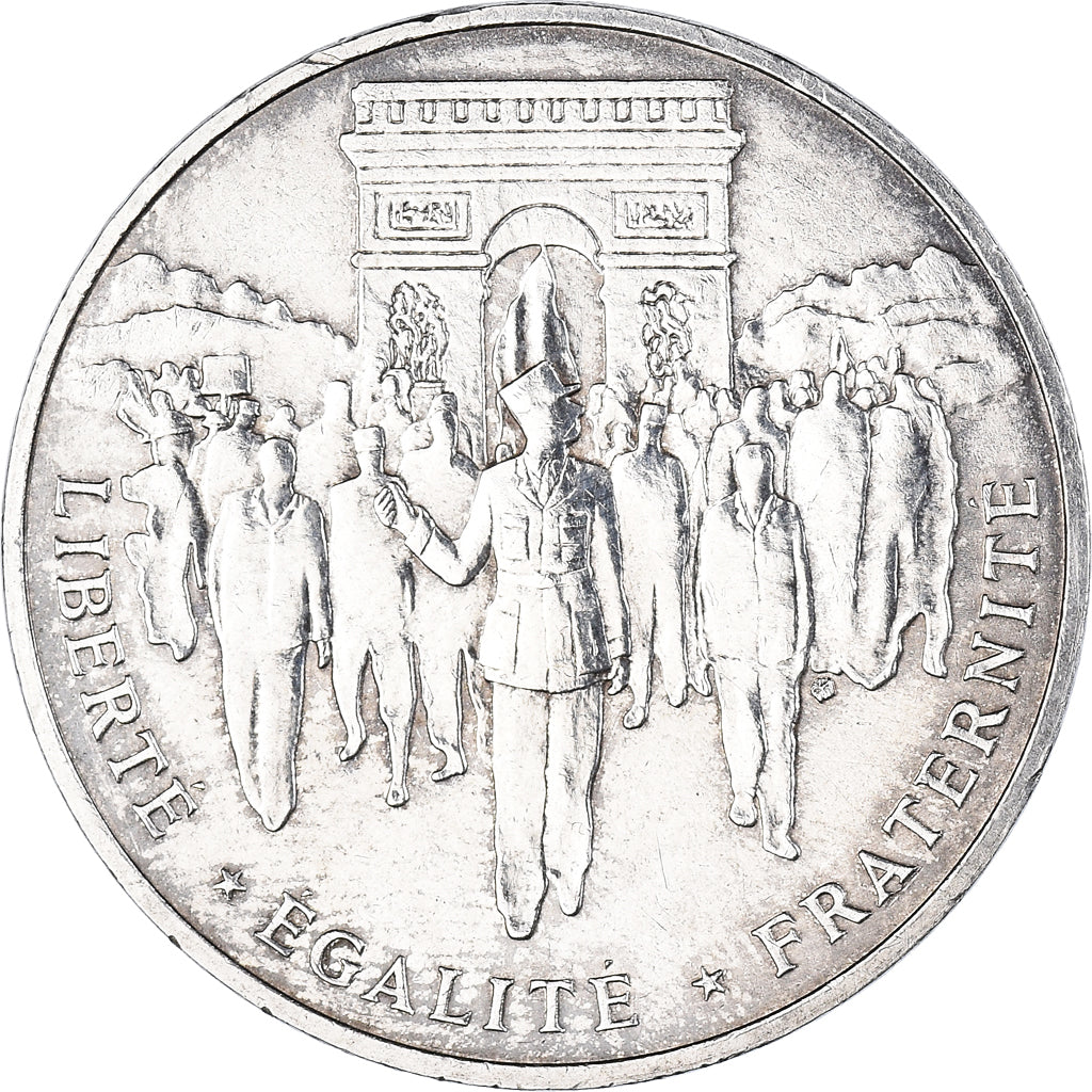Coin, France, Libération de Paris, 100 Francs, 1994, Paris, MS(63), Silver