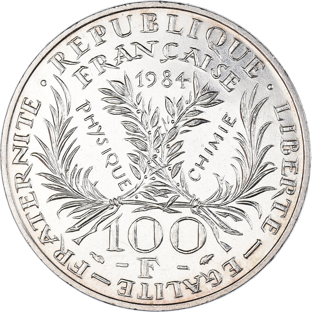 Coin, France, Marie Curie, 100 Francs, 1984, MS(63), Silver, KM:955, Gadoury:899