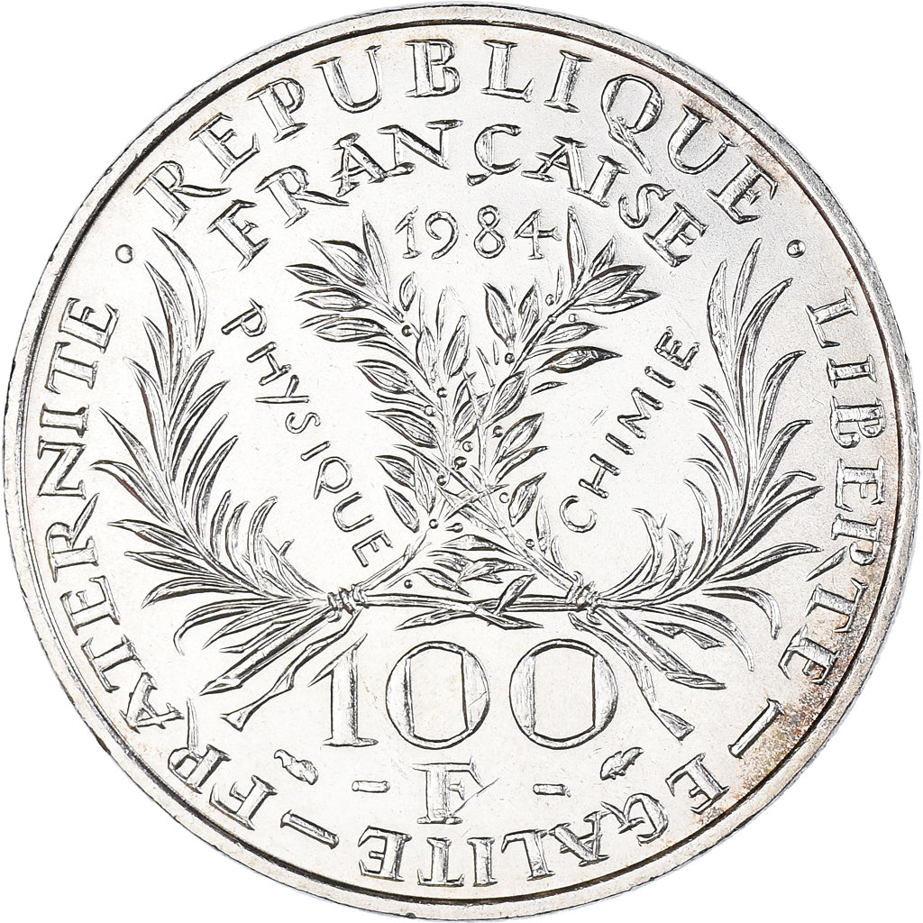 Coin, France, Marie Curie, 100 Francs, 1984, MS(63), Silver, KM:955, Gadoury:899