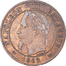 Moeda, França, Napoleon III, Napoléon III, 2 Centimes, 1862, Bordeaux