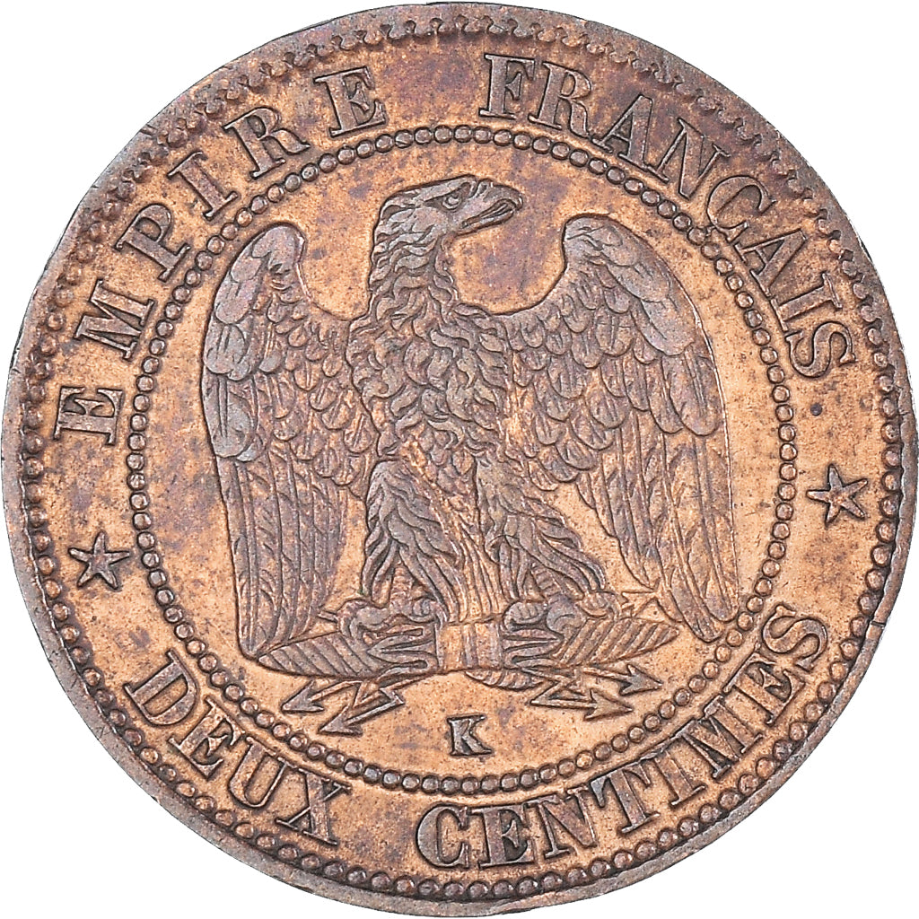 Coin, France, Napoleon III, Napoléon III, 2 Centimes, 1862, Bordeaux