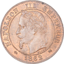 Moneta, Francia, Napoleon III, Napoléon III, 2 Centimes, 1862, Bordeaux, BB+
