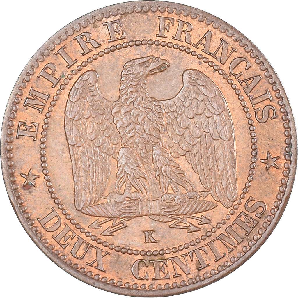 Coin, France, Napoleon III, Napoléon III, 2 Centimes, 1862, Bordeaux