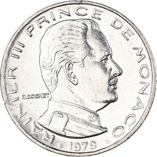 Coin, Monaco, Rainier III, 1/2 Franc, 1979, AU(55-58), Nickel, KM:145
