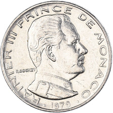 Coin, Monaco, Rainier III, 1/2 Franc, 1979, AU(50-53), Nickel, KM:145