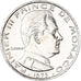 Coin, Monaco, Rainier III, 1/2 Franc, 1975, AU(50-53), Nickel, KM:145