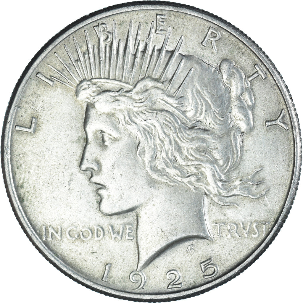 Coin, United States, Peace Dollar, Dollar, 1925, U.S. Mint, Philadelphia