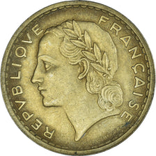 Moneda, Francia, Lavrillier, 5 Francs, 1938, BC+, Aluminio - bronce, KM:888a.1