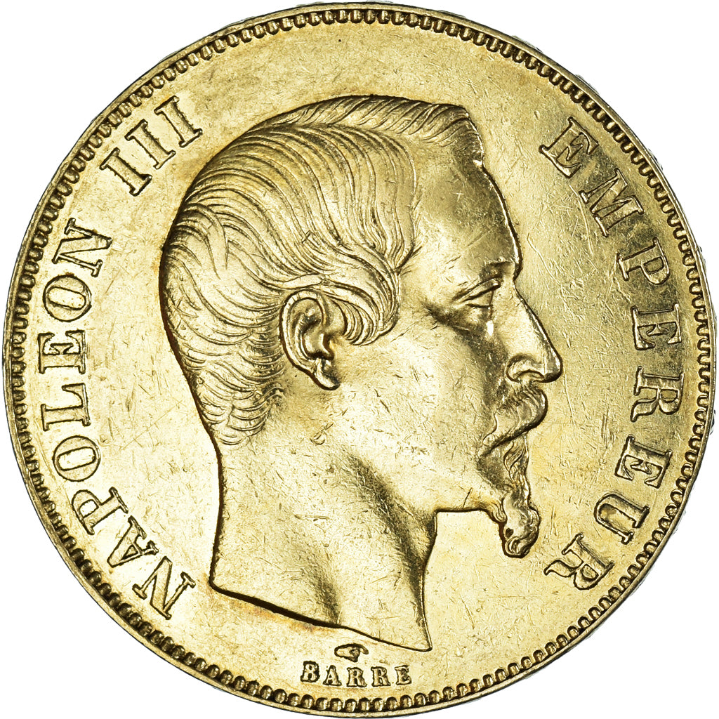 Münze, Frankreich, Napoleon III, 50 Francs, 1857, Paris, SS+, Gold, KM:785.1