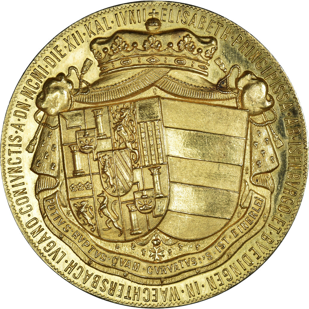 Germany, Medal, Elisabeth d'Isenburg-Büdingen, Religions & beliefs, MS(65-70)