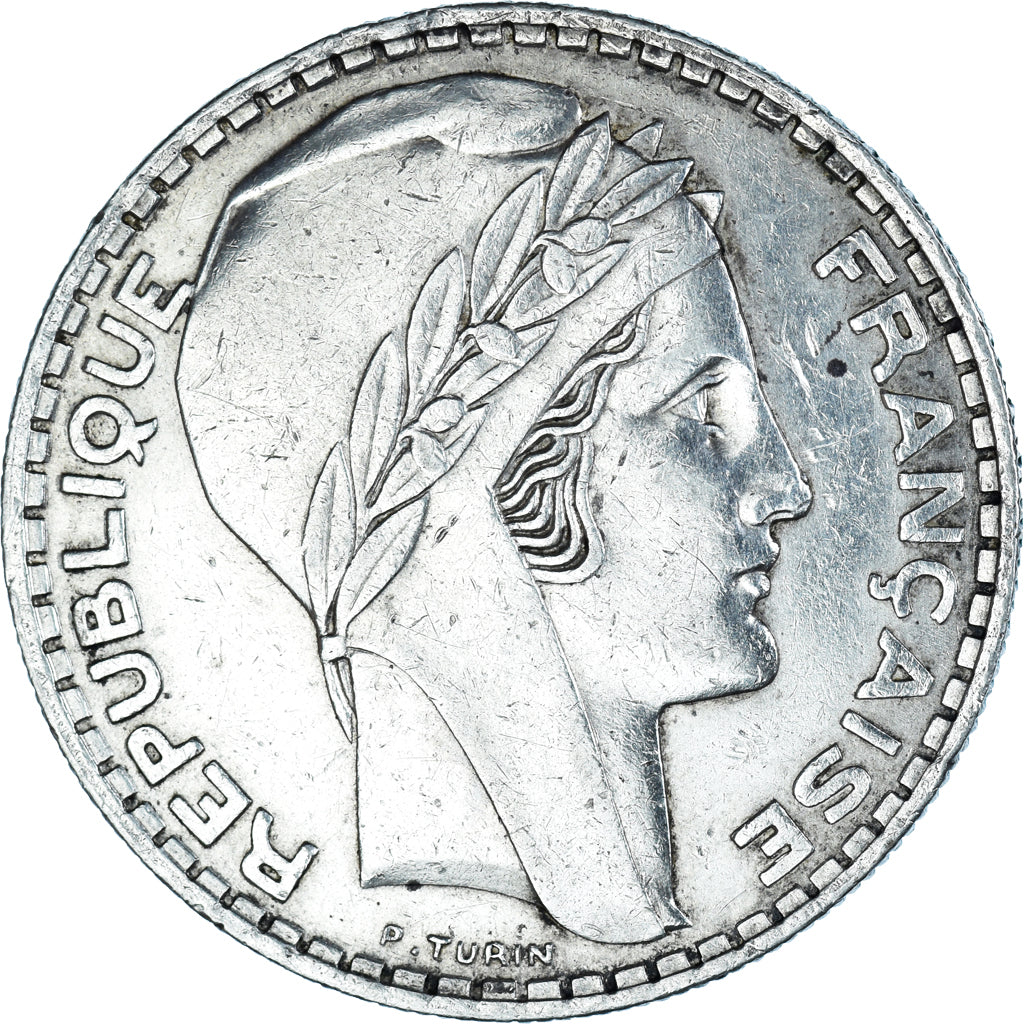 Coin, France, Turin, 20 Francs, 1934, Paris, EF(40-45), Silver, KM:879