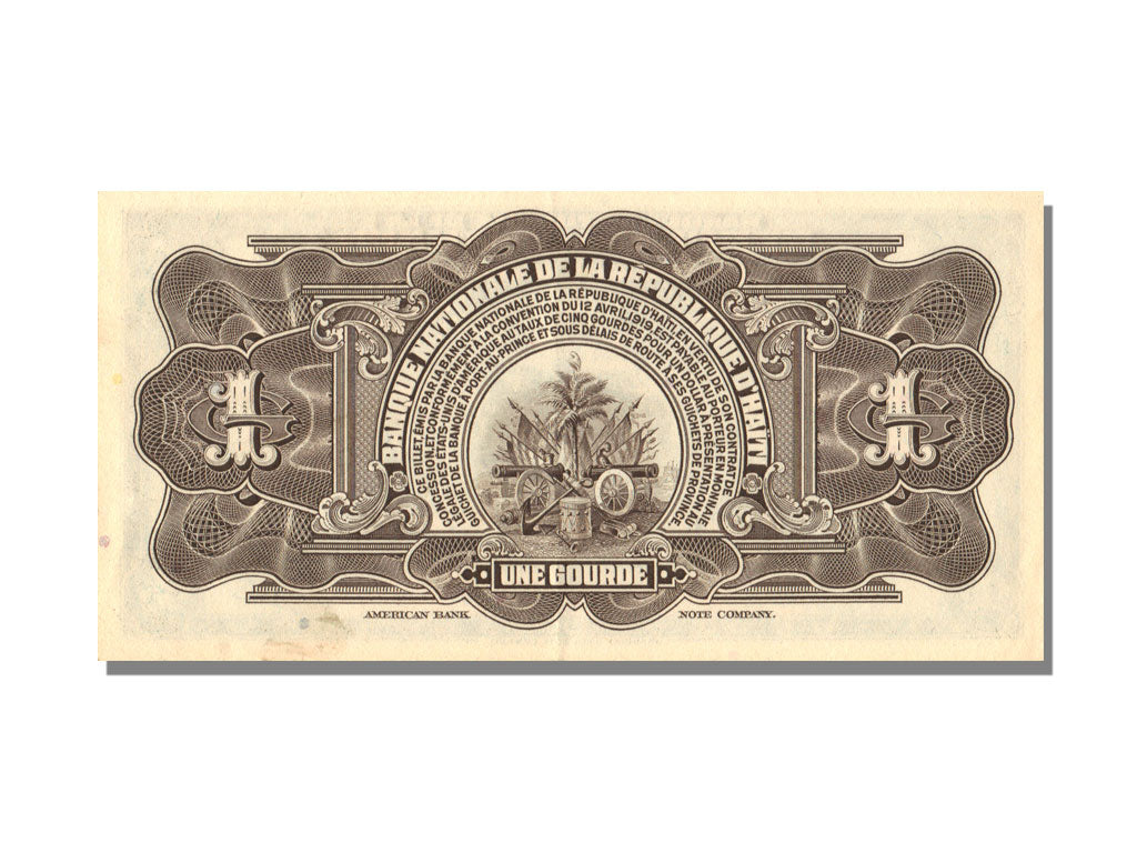 Haiti, 1 Gourde, 1919, 1919-04-12, UNC(63), AW