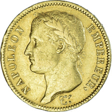 Moneda, Francia, Napoleon I, 40 Francs, 1811, Paris, MBC, Oro, KM:696.1