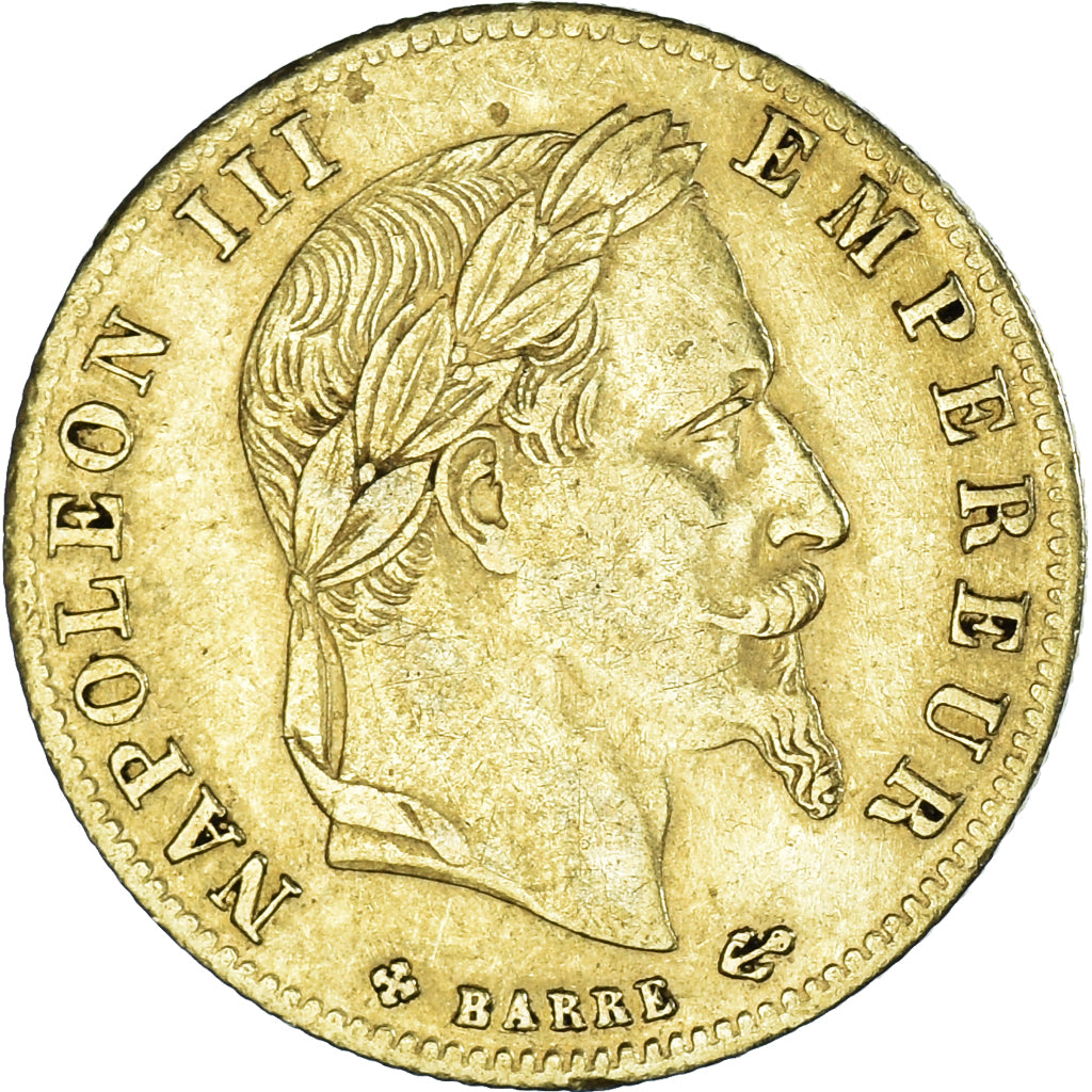 Coin, France, Napoleon III, Napoléon III, 5 Francs, 1866, Paris, AU(50-53)