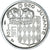 Coin, Monaco, Rainier III, 1/2 Franc, 1995, MS(64), Nickel, KM:145, Gadoury:MC