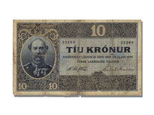 Iceland, 10 Kronur, VF(30-35)