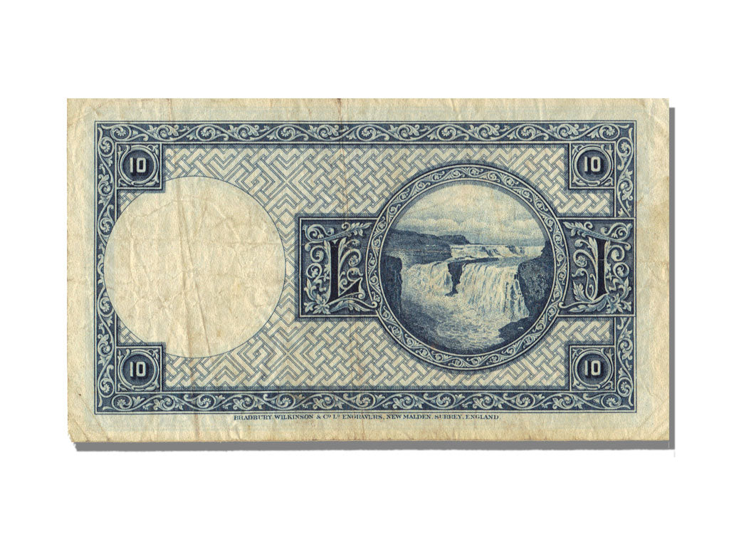 Iceland, 10 Kronur, 1924, 1924-04-15, AU(50-53), BO 363839