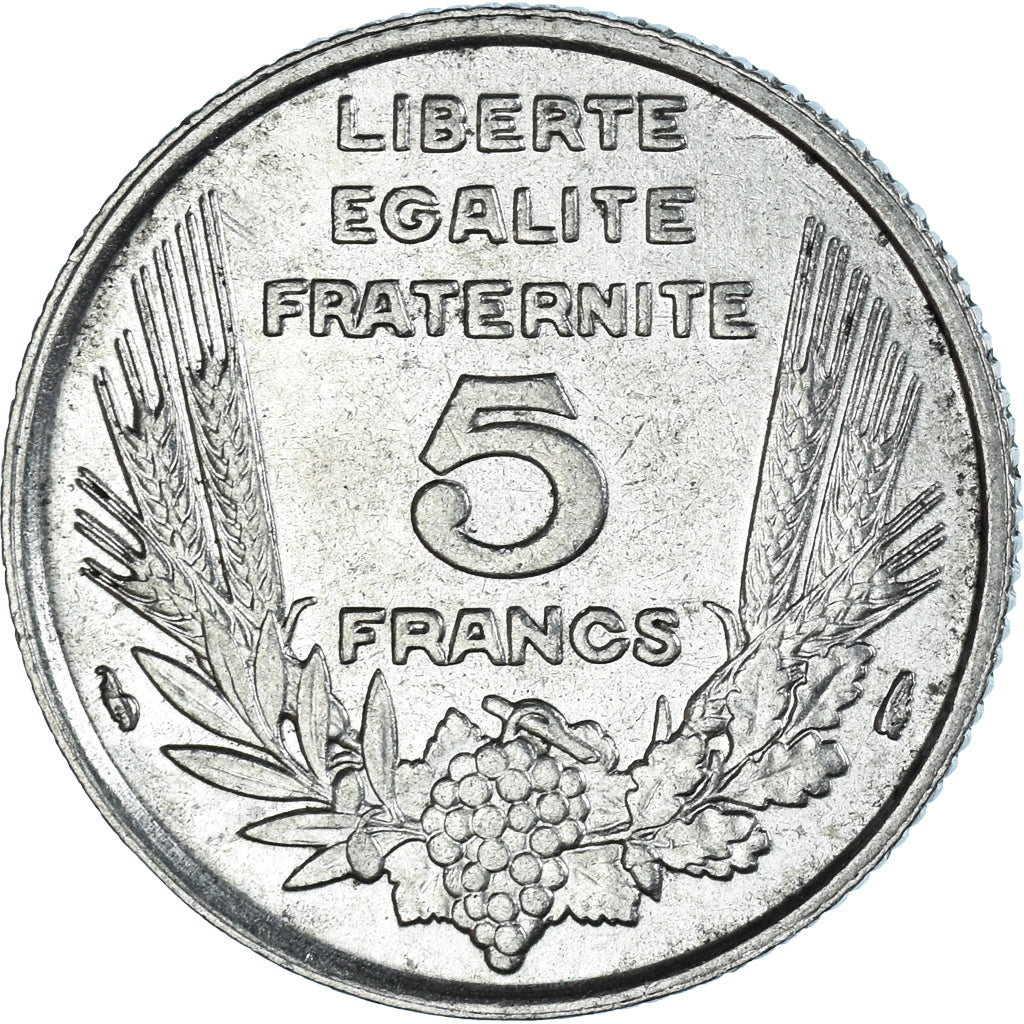 Coin, France, Bazor, 5 Francs, 1933, Paris, AU(50-53), Nickel, KM:887