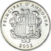 Moneda, Andorra, 10 Centims, 2002, SC, Latón, KM:182
